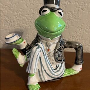 Vintage Kermit The Frog Teapot/Creamer Sigma The Tastesetter Ceramic